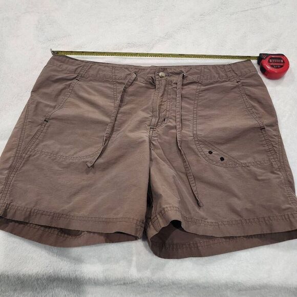 Columbia Cotton Nylon Blend Flat Front Hiking Shorts Womens large - Picture 9 of 12